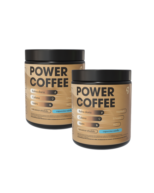 PACK 2 x POWER COFFEE - CAPUCCINO VAINILLA - 442 G - 40 PORCIONES
