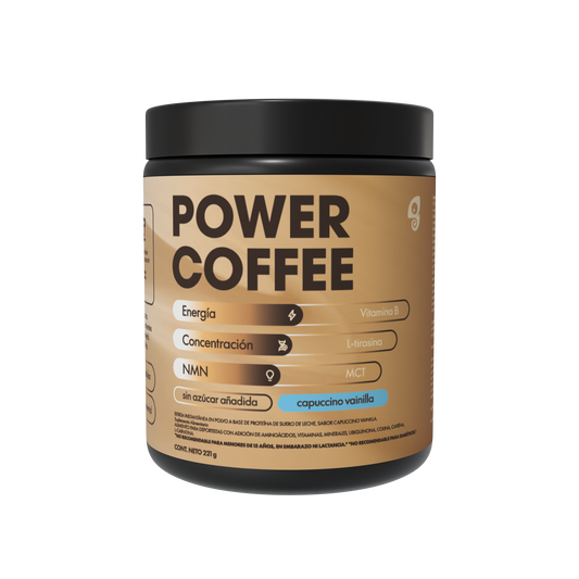POWER COFFEE - CAPUCCINO VAINILLA - 221 G - 20 PORCIONES